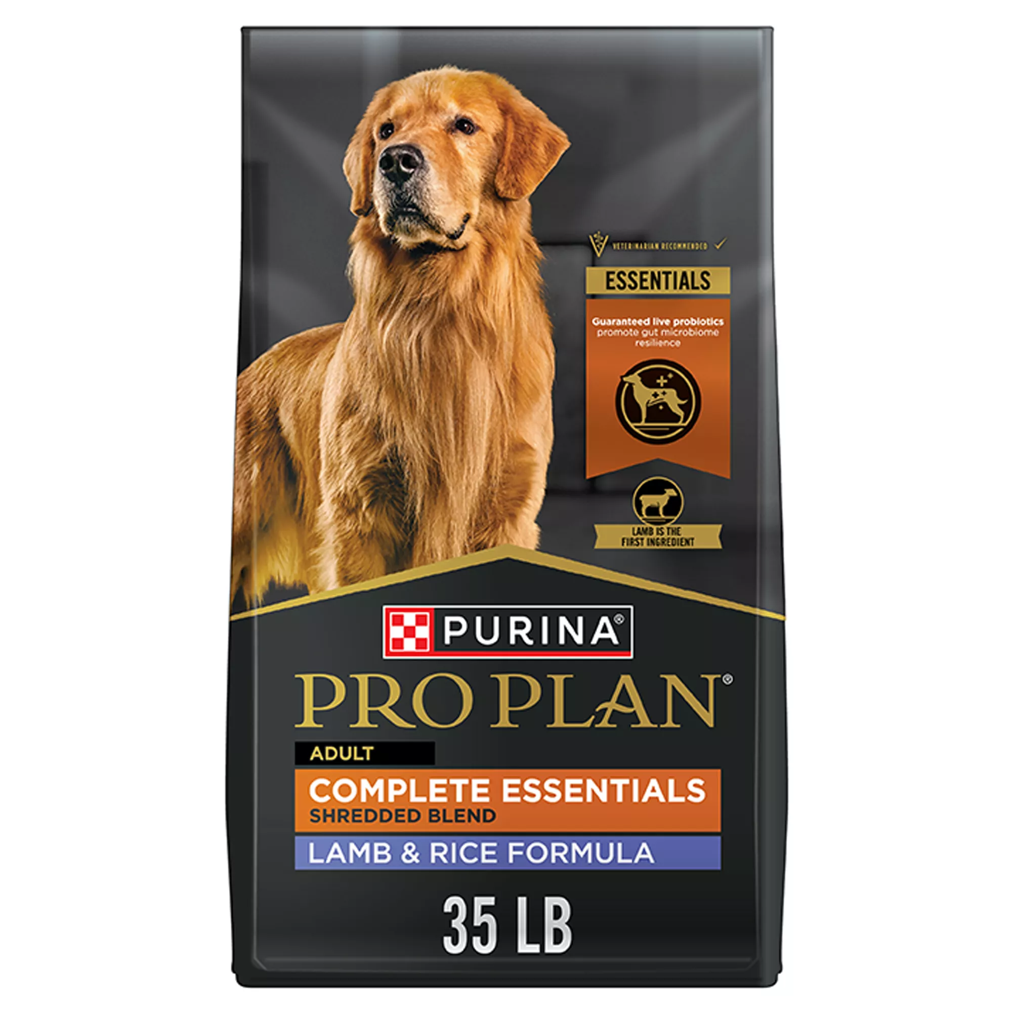 Purina Pro Plan Complete Essentials Shredded Blend Adult Dog Dry Food - Lamb & Rice