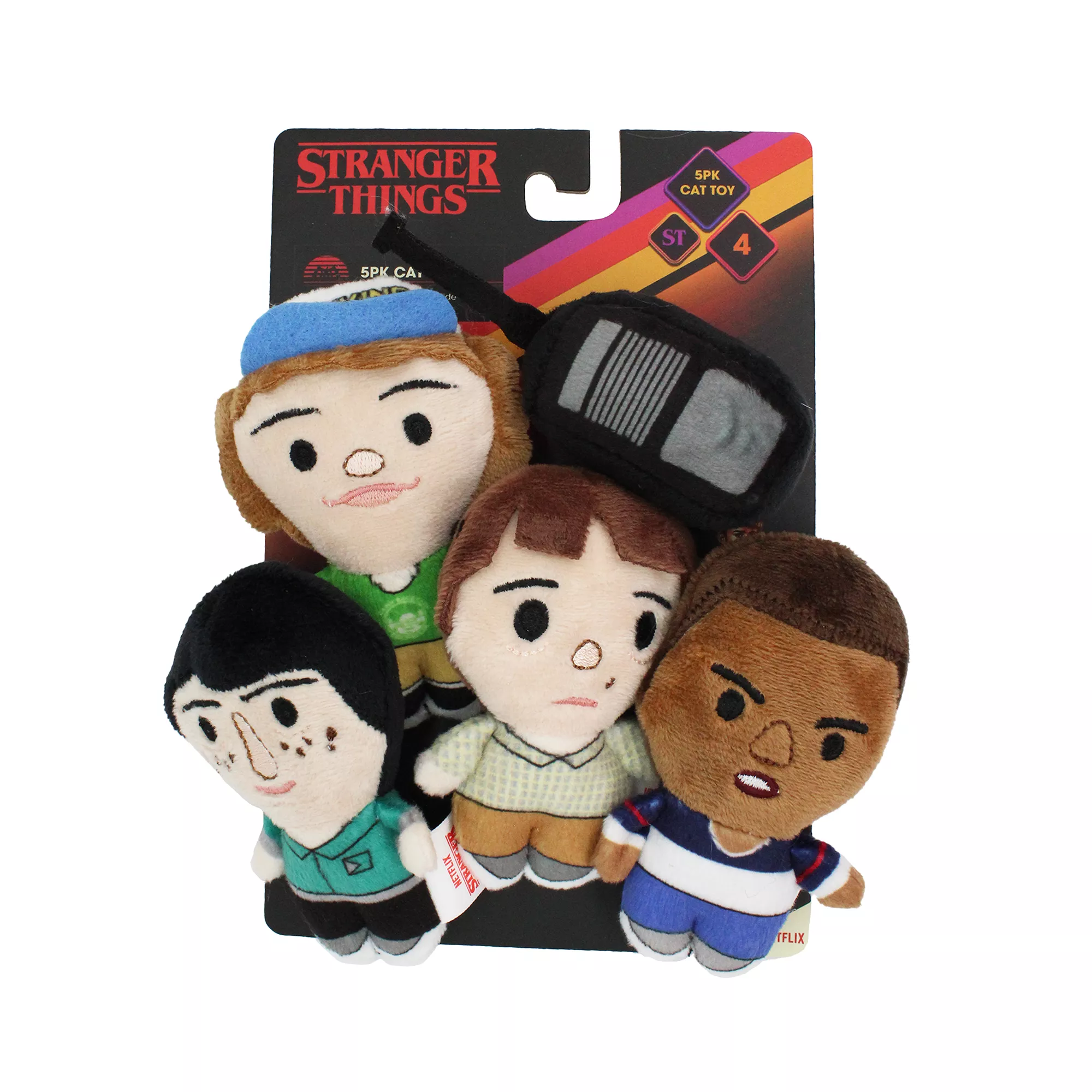 Stranger Things 5 Pack Plush Cat Toys