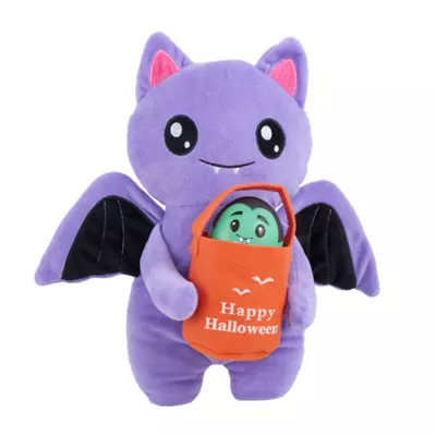 Product Thrills & Chills Plush Bat with Basket Dog Toy