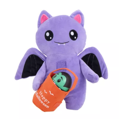 Product Thrills & Chills Plush Bat with Basket Dog Toy