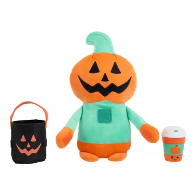 Product Thrills & Chills Plush Pumpkin with Basket Dog Toy