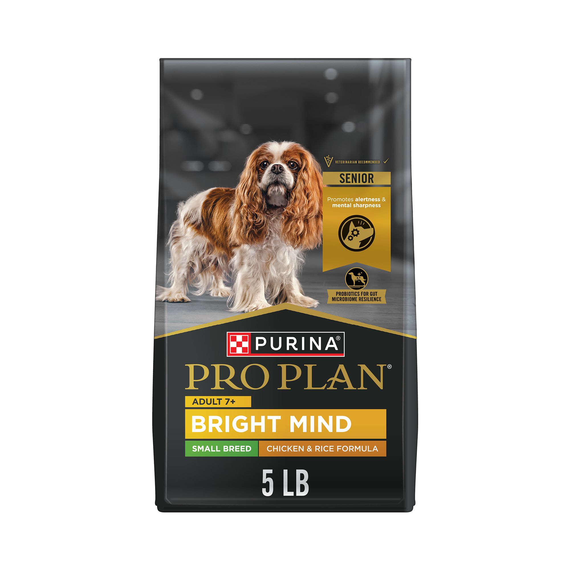 Purina Pro Plan Bright Mind Small Breed Senior 7 Dry Dog Food Chicken Rice 5 lb