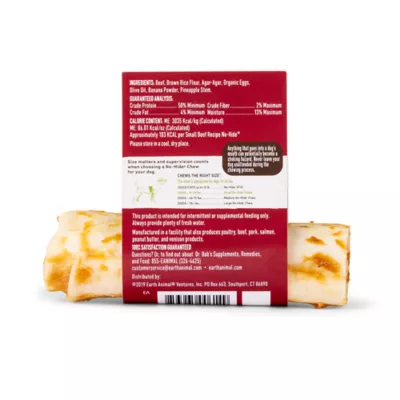 Product Earth Animals No Hide Roll Rawhide Alternative - Beef 1 Count