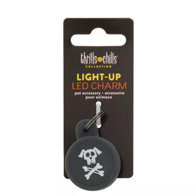 Product  Thrills & Chills Skull Light Up Charm Pet Accessory