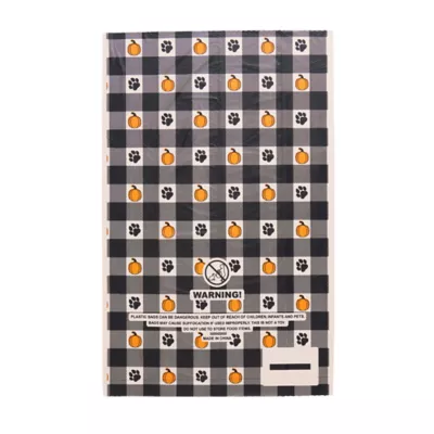 Product Thrills & Chills Plaid Pumpkins Poop Bags