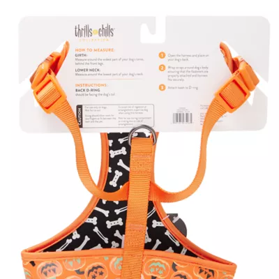 Product Thrills & Chills Pumpkin Reversible Dog Harness