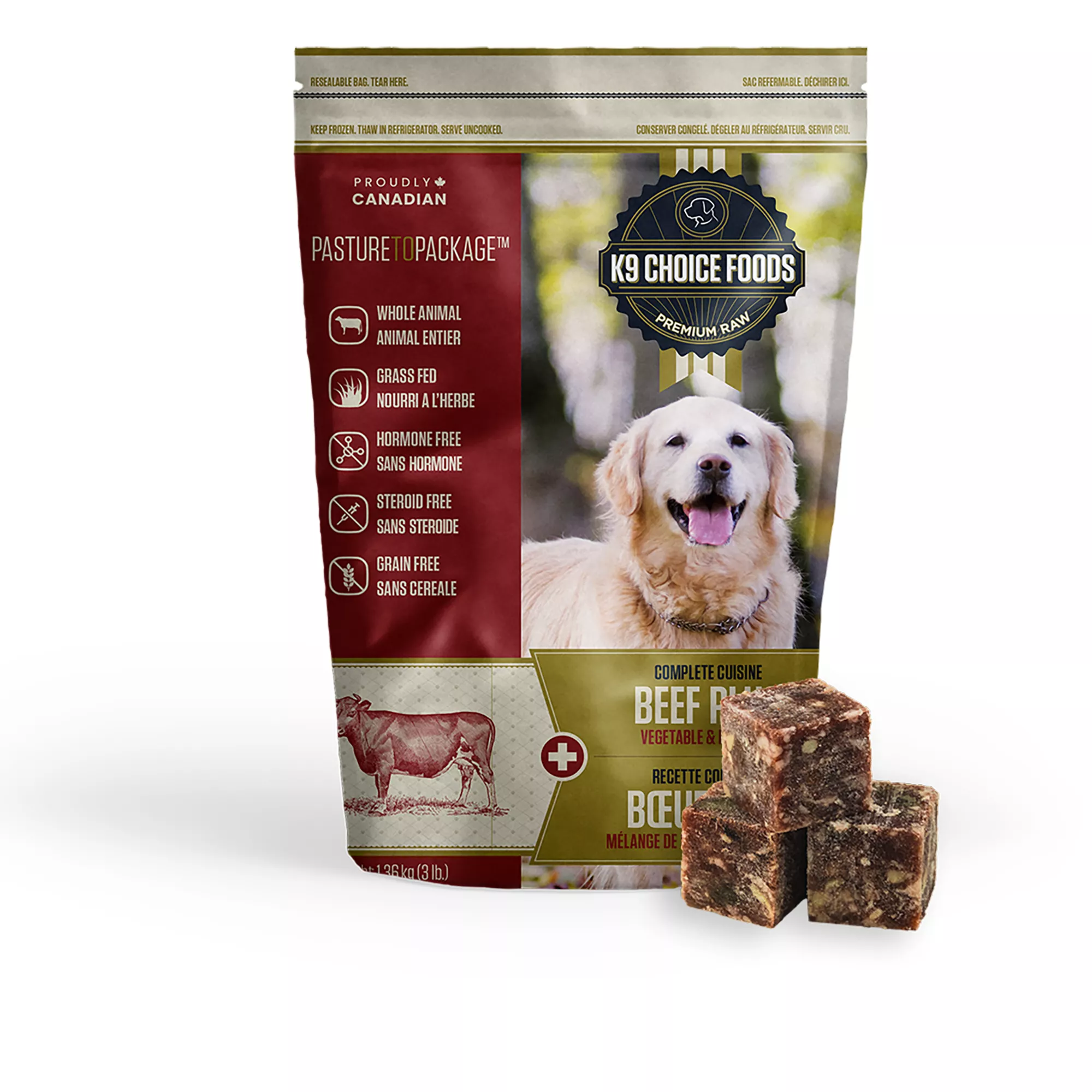 K9 Choice Plus Raw Dog Food - Beef