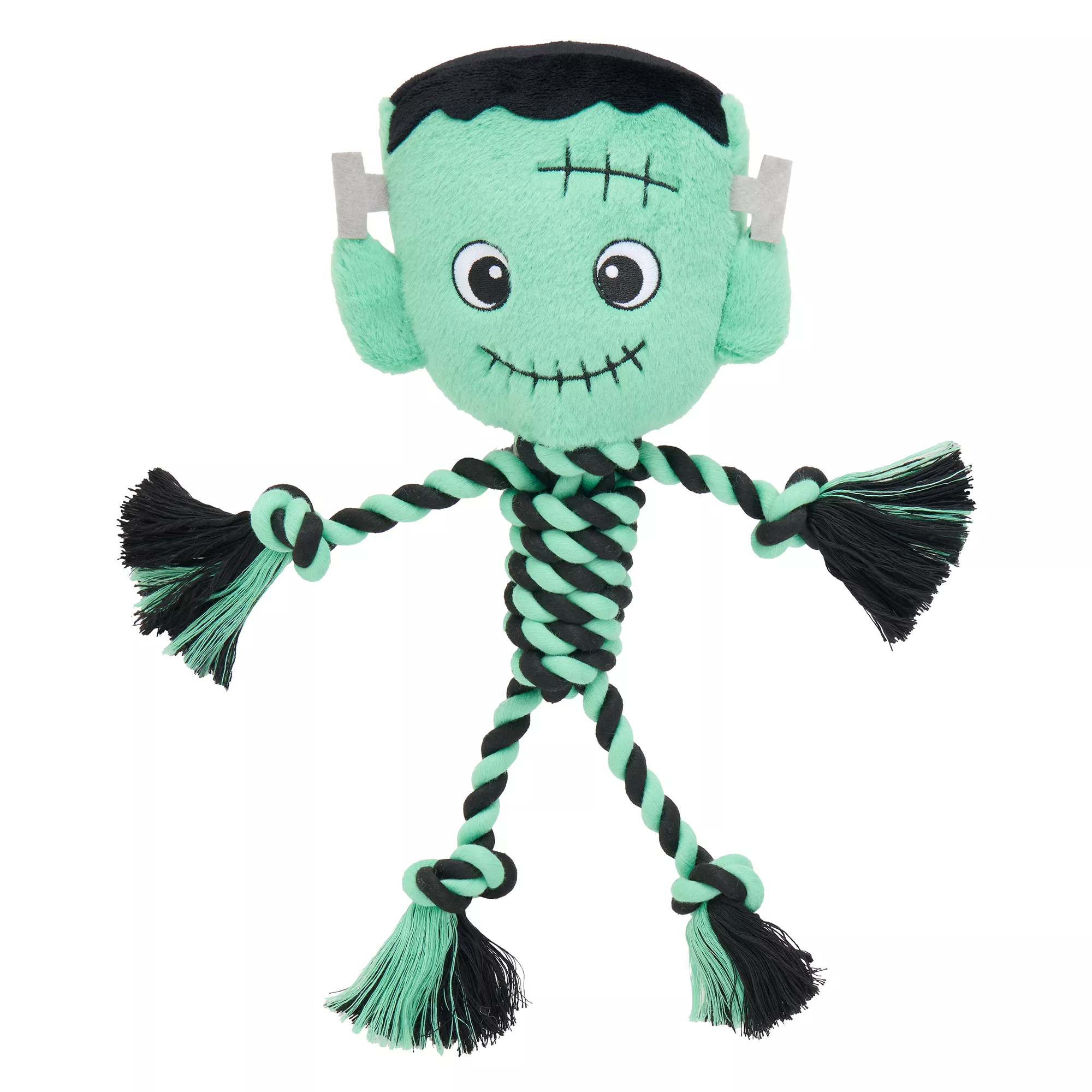 Thrills & Chills Rope Frankenstein Dog Toy