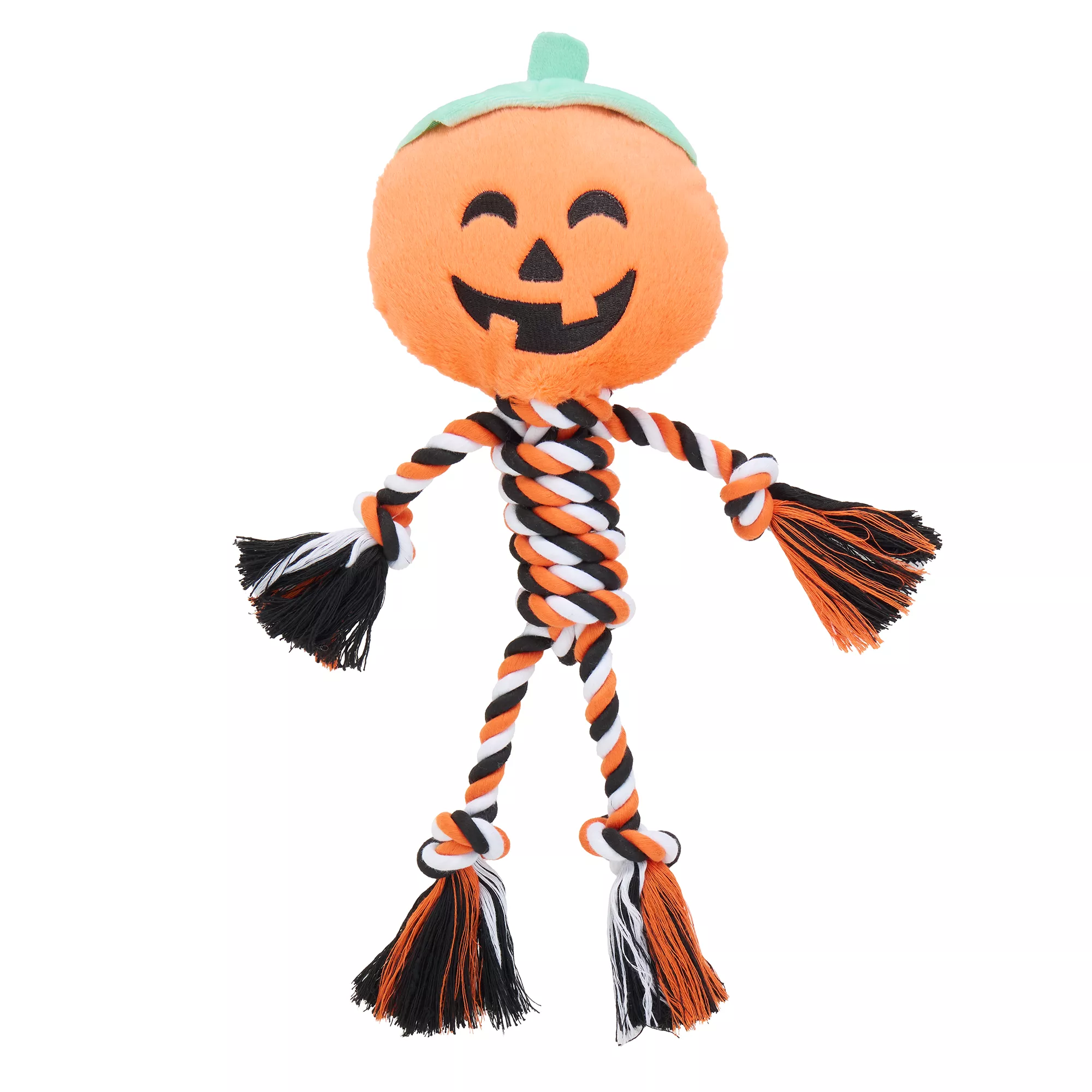 Thrills & Chills Rope Pumpkin Dog Toy