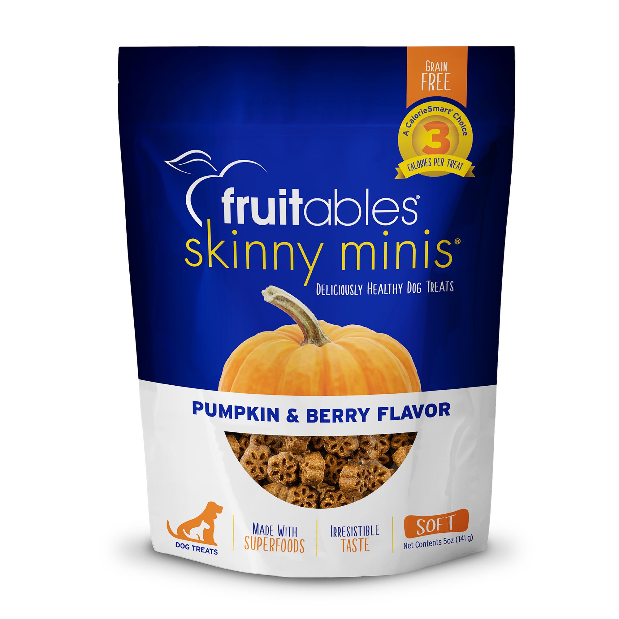 Fruitables Skinny Minis Pumpkin Berry 5 oz Dog Treats