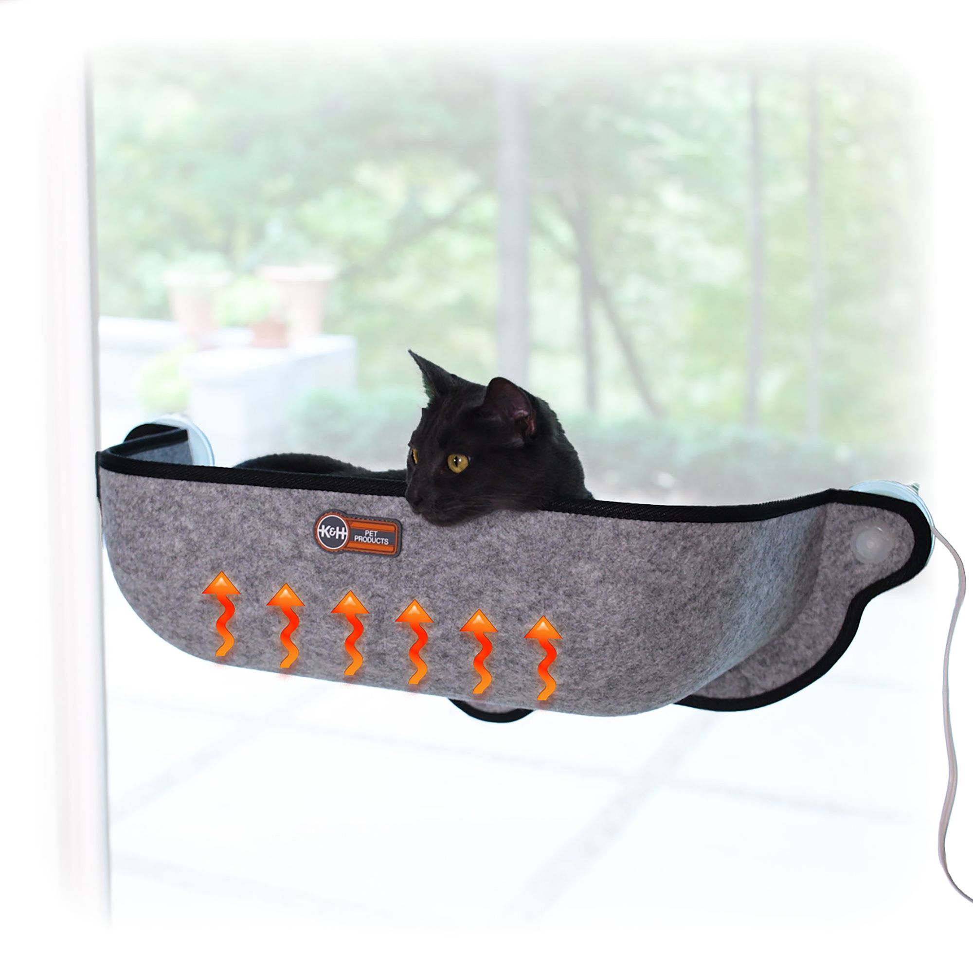 K H Pet Products EZ Mount Thermo Kitty Window Bed Extra Deep