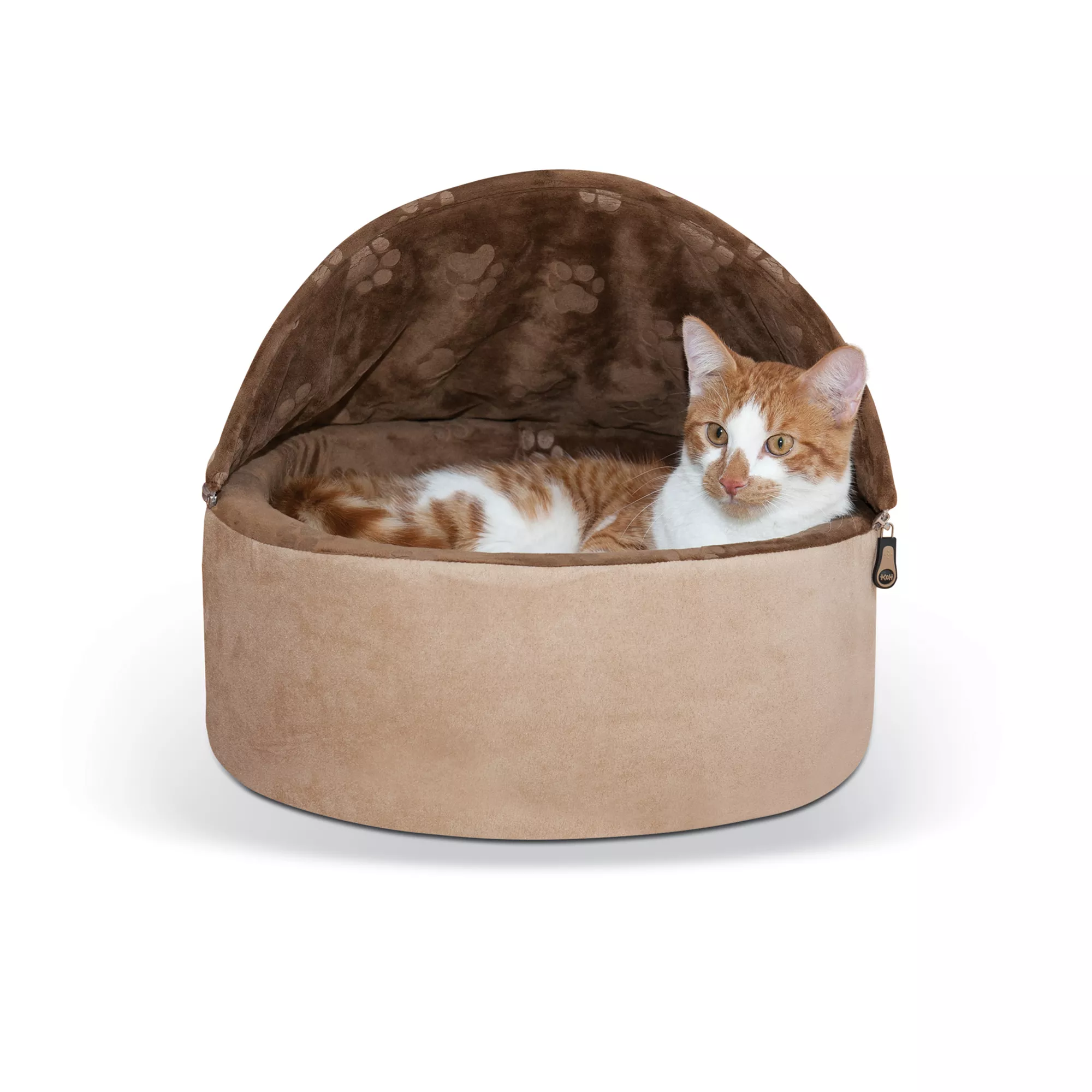  K&H Pet Products Self-Warming Hooded Kitty Bed