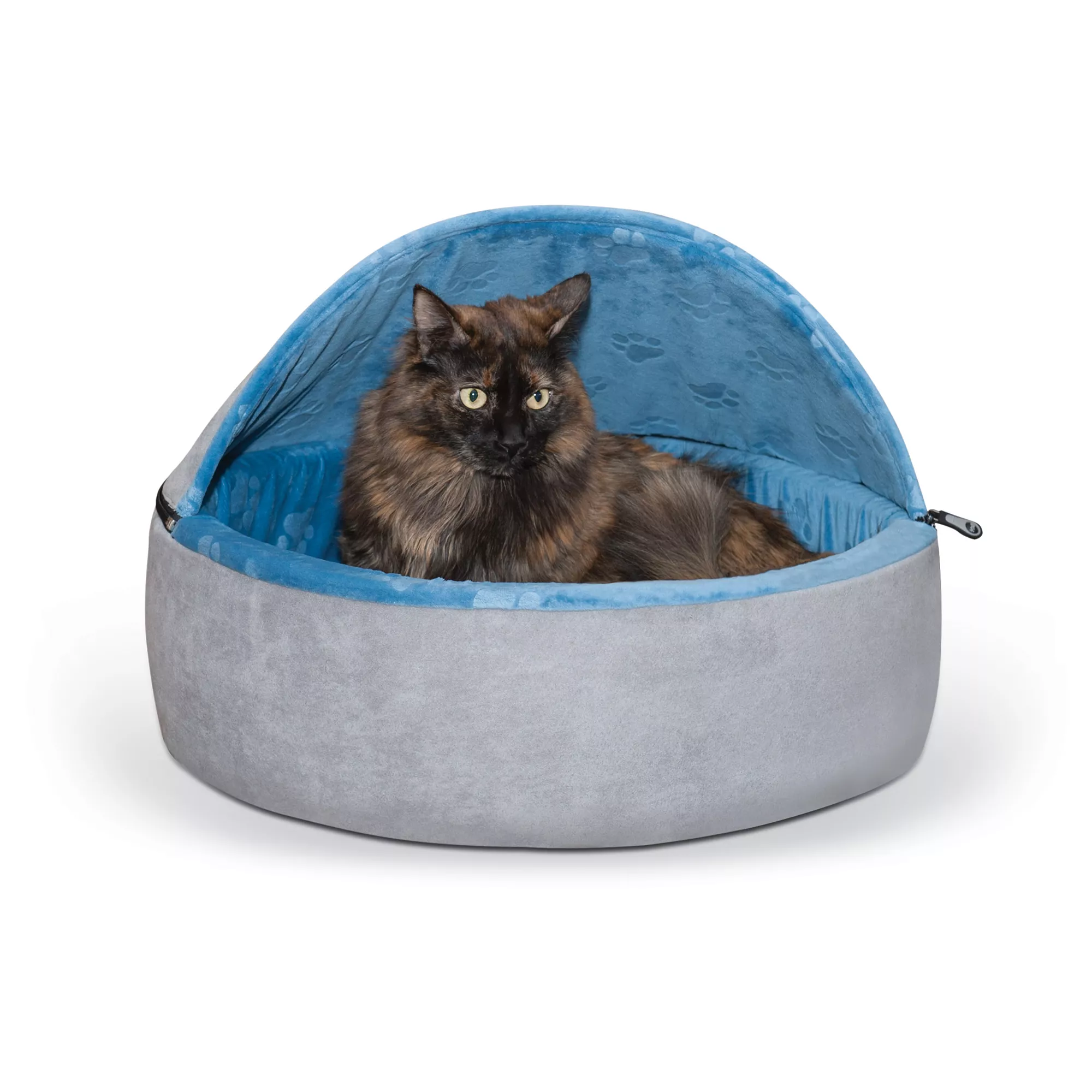  K&H Pet Products Self-Warming Hooded Kitty Bed