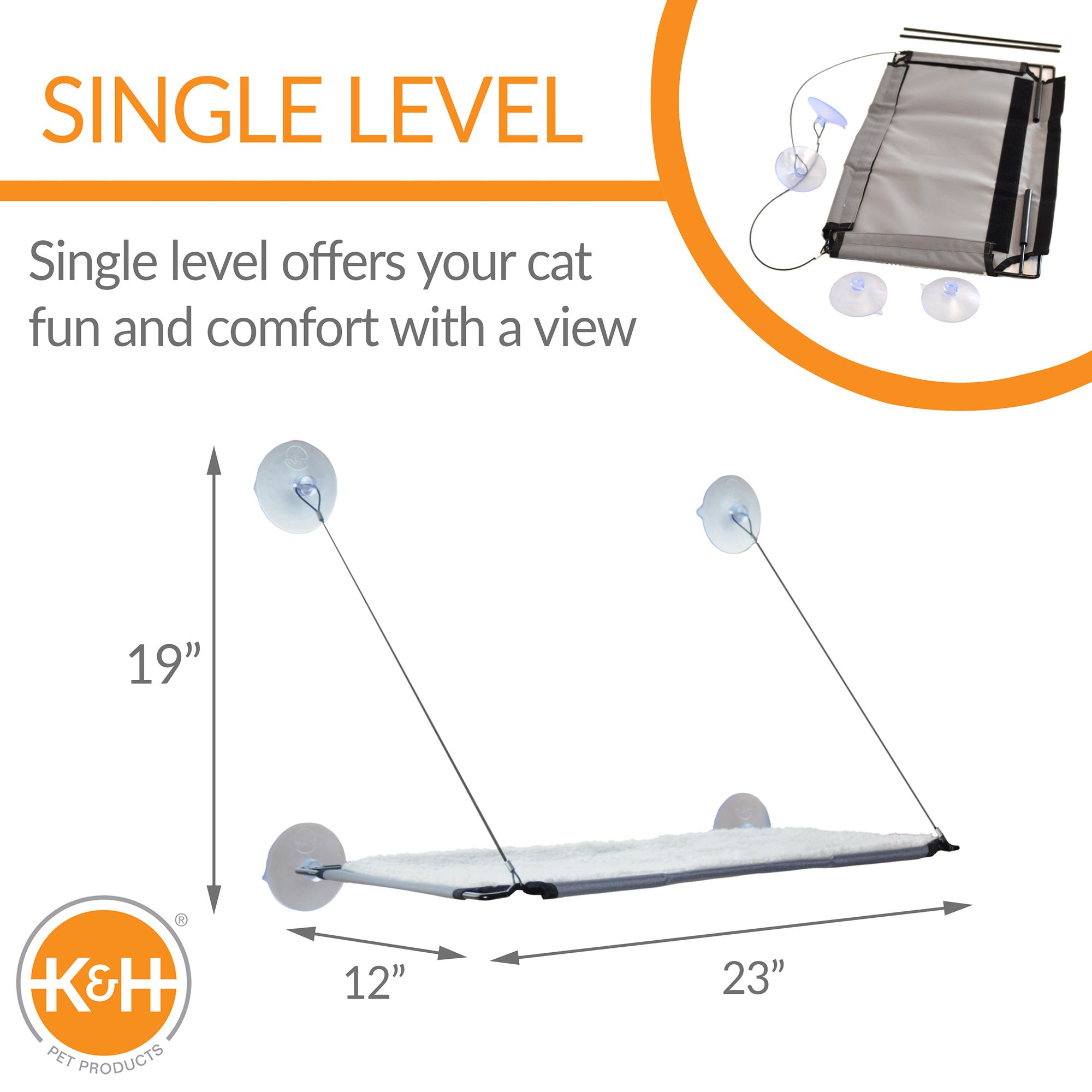 K&H Window Lounger & Window Double Lounger Cat Perches - thumbnail 2