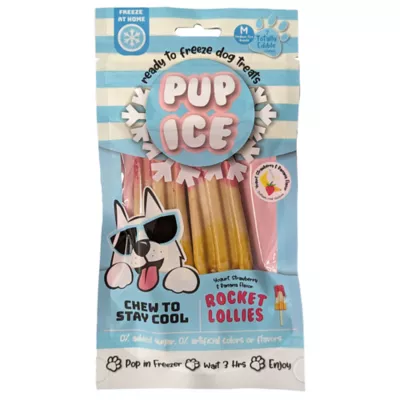 Pup Ice Rocket Lollies Strawberry Banana 2 Count 3 OZ - Image 1
