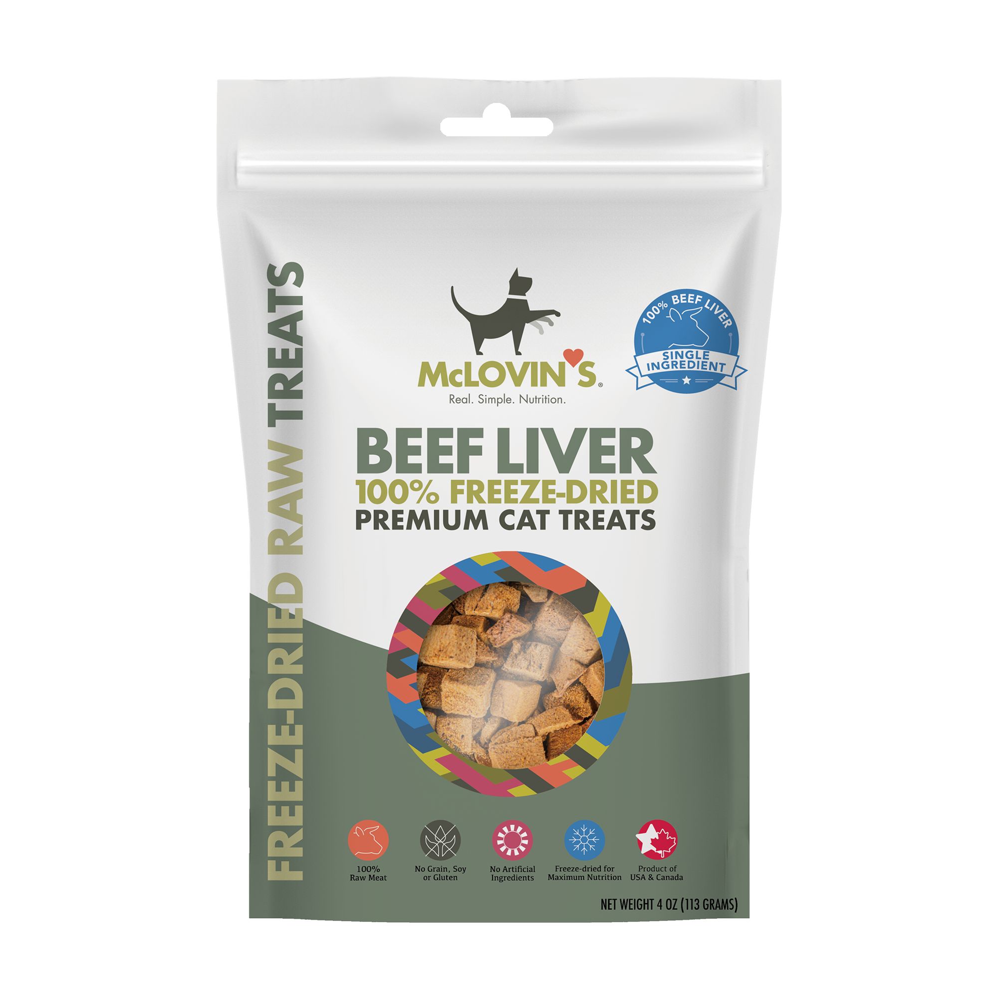 McLovin s Pet Freeze Dried Raw Beef Liver Cat Treat 4 oz