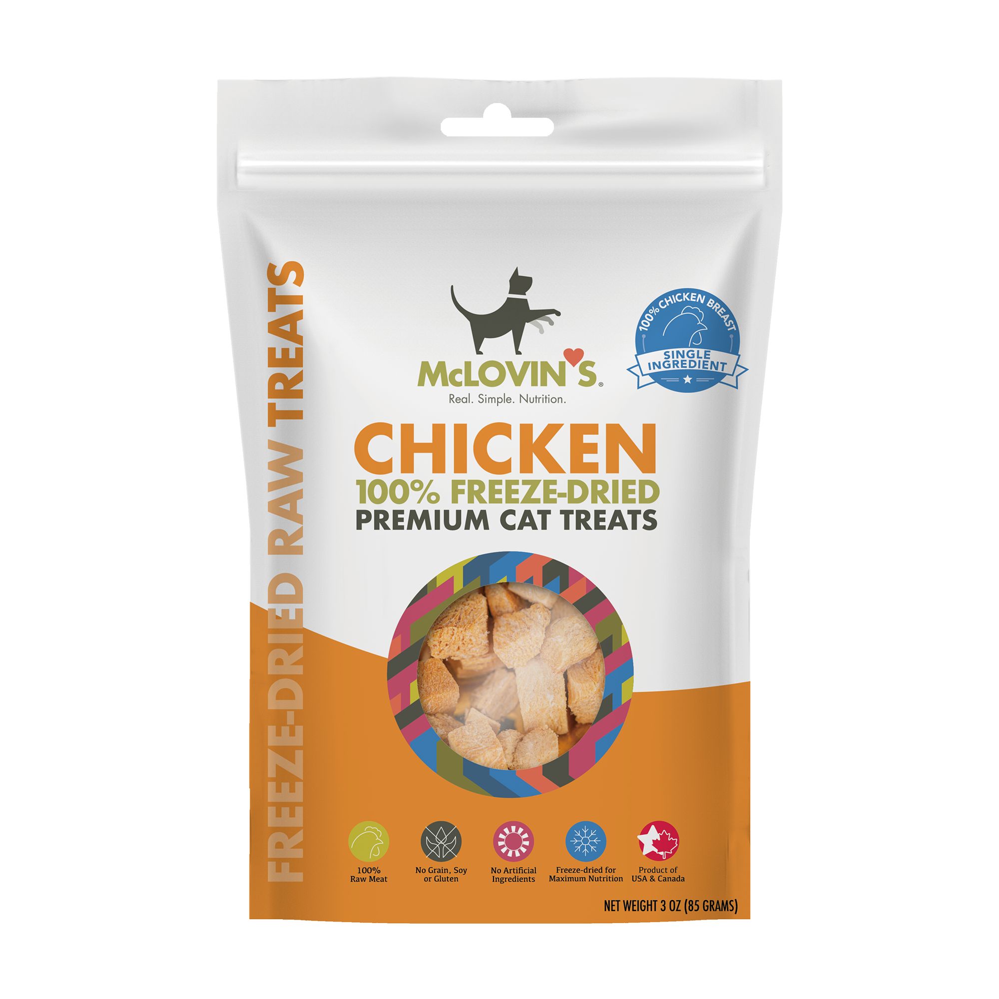 Dried chicken cat treats best sale