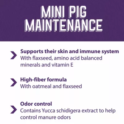 Product Mazuri Mini Pig Mature Maintenance Food