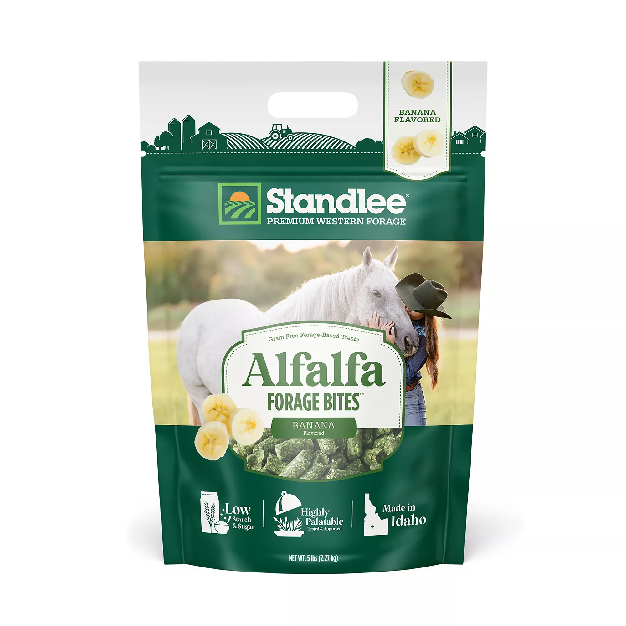 Standlee Premium Western Forage Alfalfa Forage Bites - Banana