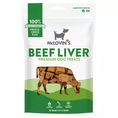 Product McLovin's Pet Premium Dog Treats - Freeze-Dried Raw, Beef Liver