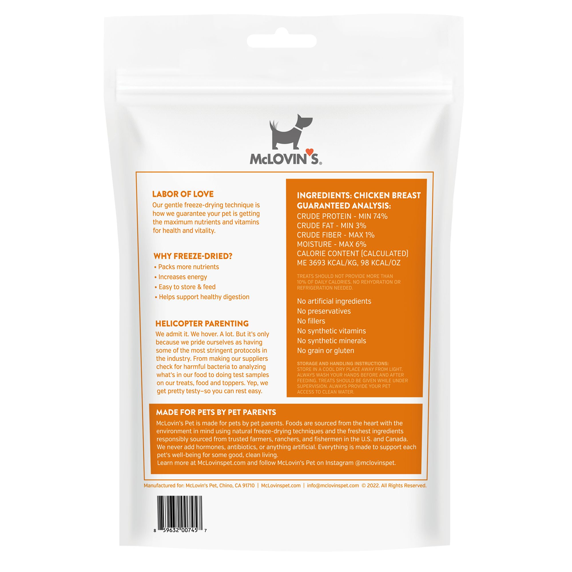 McLovin s Pet Premium Dog Treats Freeze Dried Raw Chicken 3 Oz PetSmart in Tustin CA The Market Place