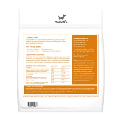 Product McLovin's Pet Nana's Recipe Dog Meal - Freeze-Dried Raw, Chicken