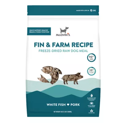 Product McLovin's Pet Fin & Farm Recipe Dog Meal - Freeze-Dried Raw, White Fish & Pork