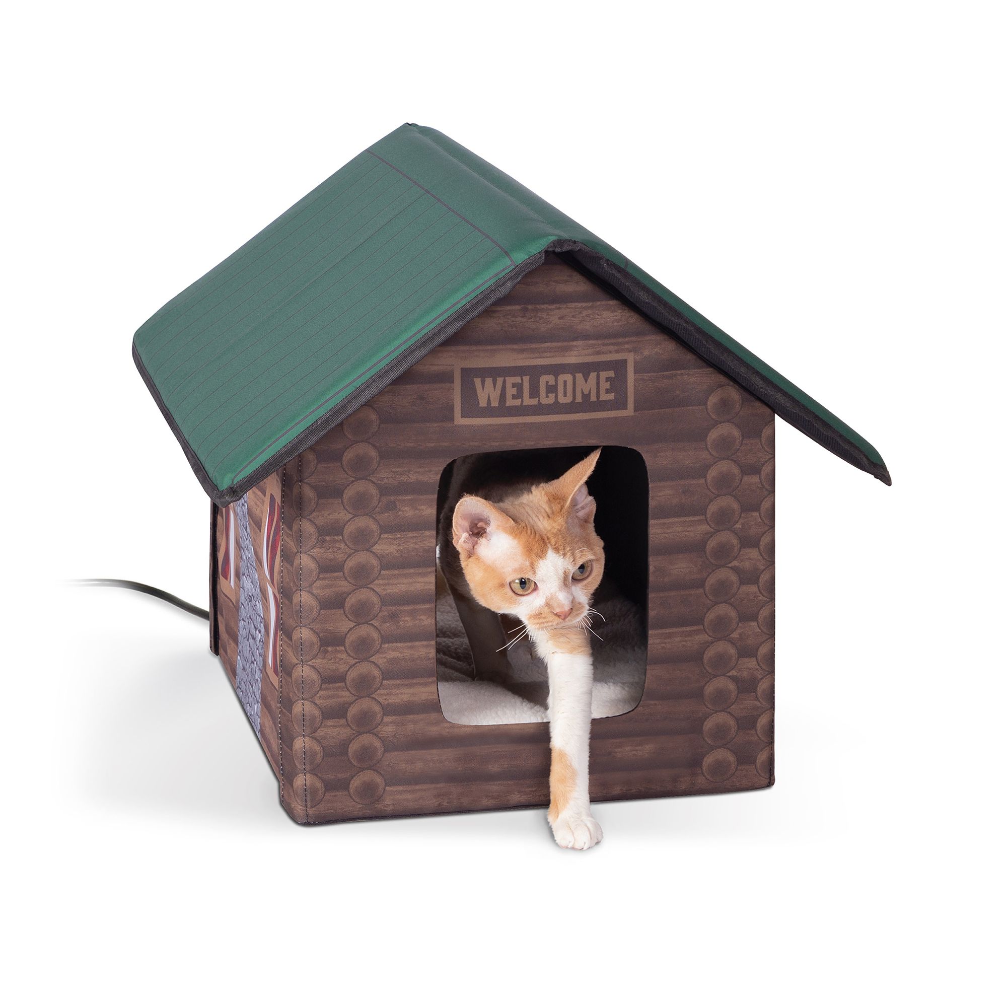 Heated cat house for outside best sale