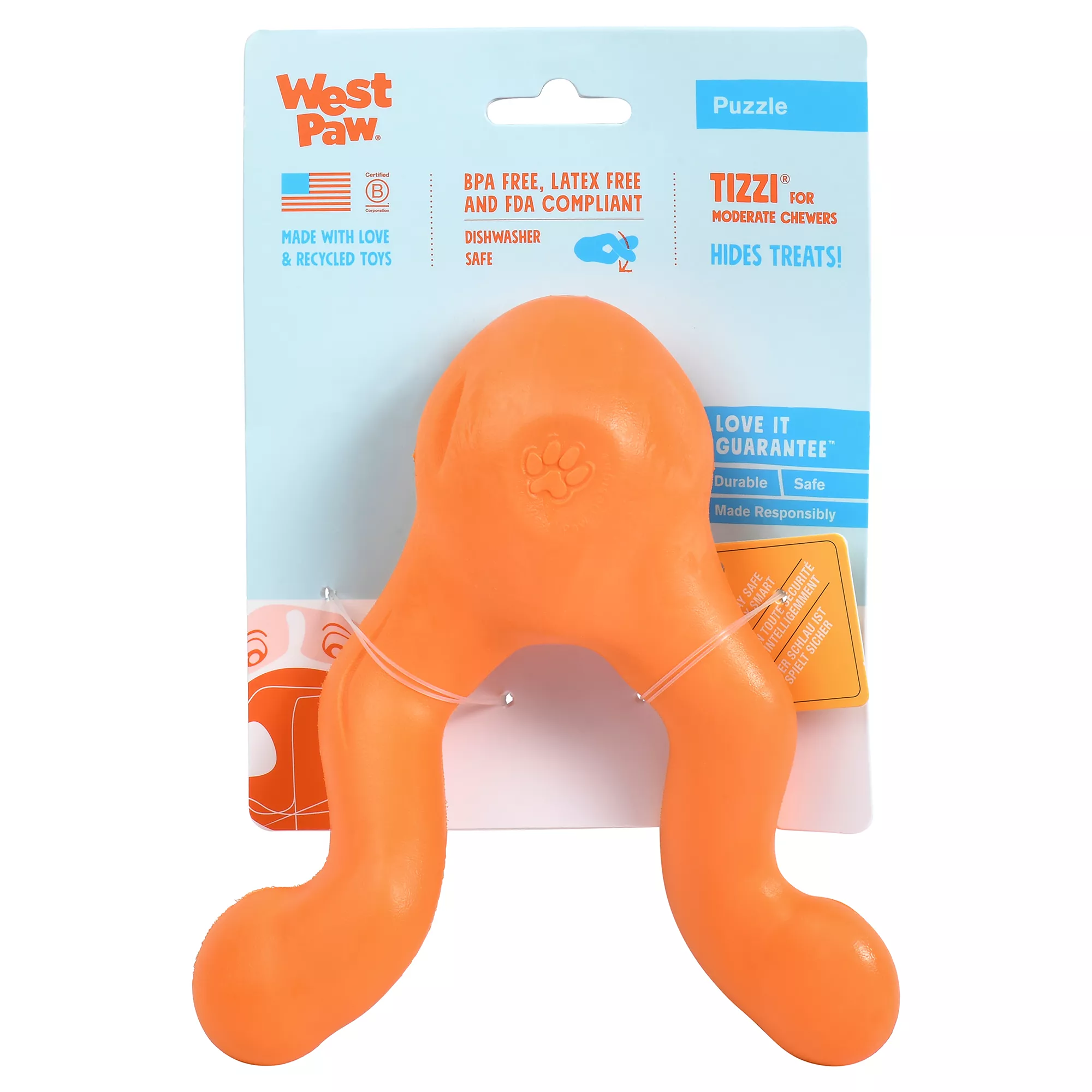 West Paw Zogoflex Tizzi Treat Dispensing Dog Toy