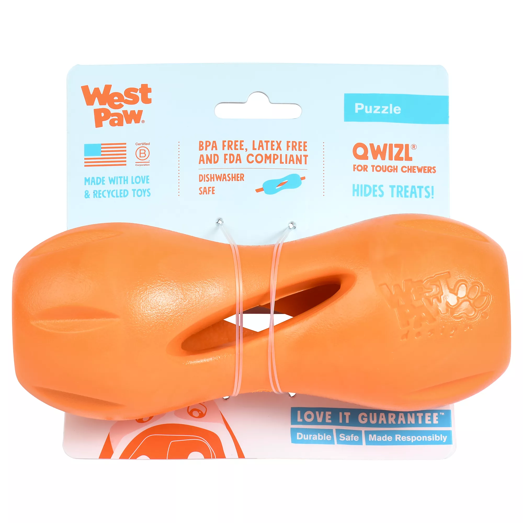 West Paw Zogoflex Qwizl Dog Toy