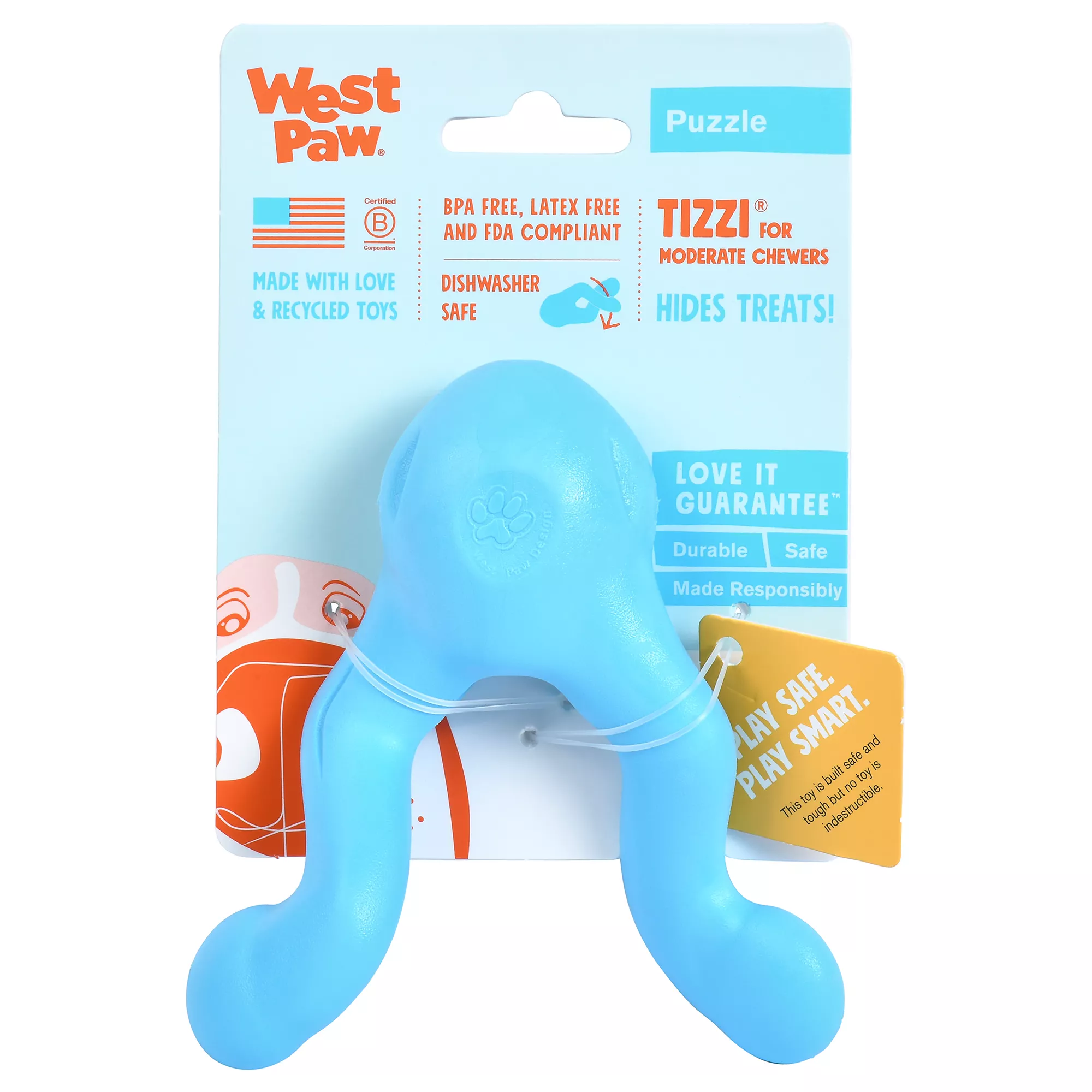 West Paw Zogoflex Tizzi Treat Dispensing Dog Toy