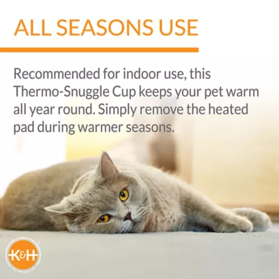 Product K&H Pet Products Thermo-Snuggle Cup Bomber Bed