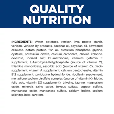 Product Hill's Prescription Diet d/d Food Sensitivities Potato & Venison All Life Stages Wet Dog Food -13 oz