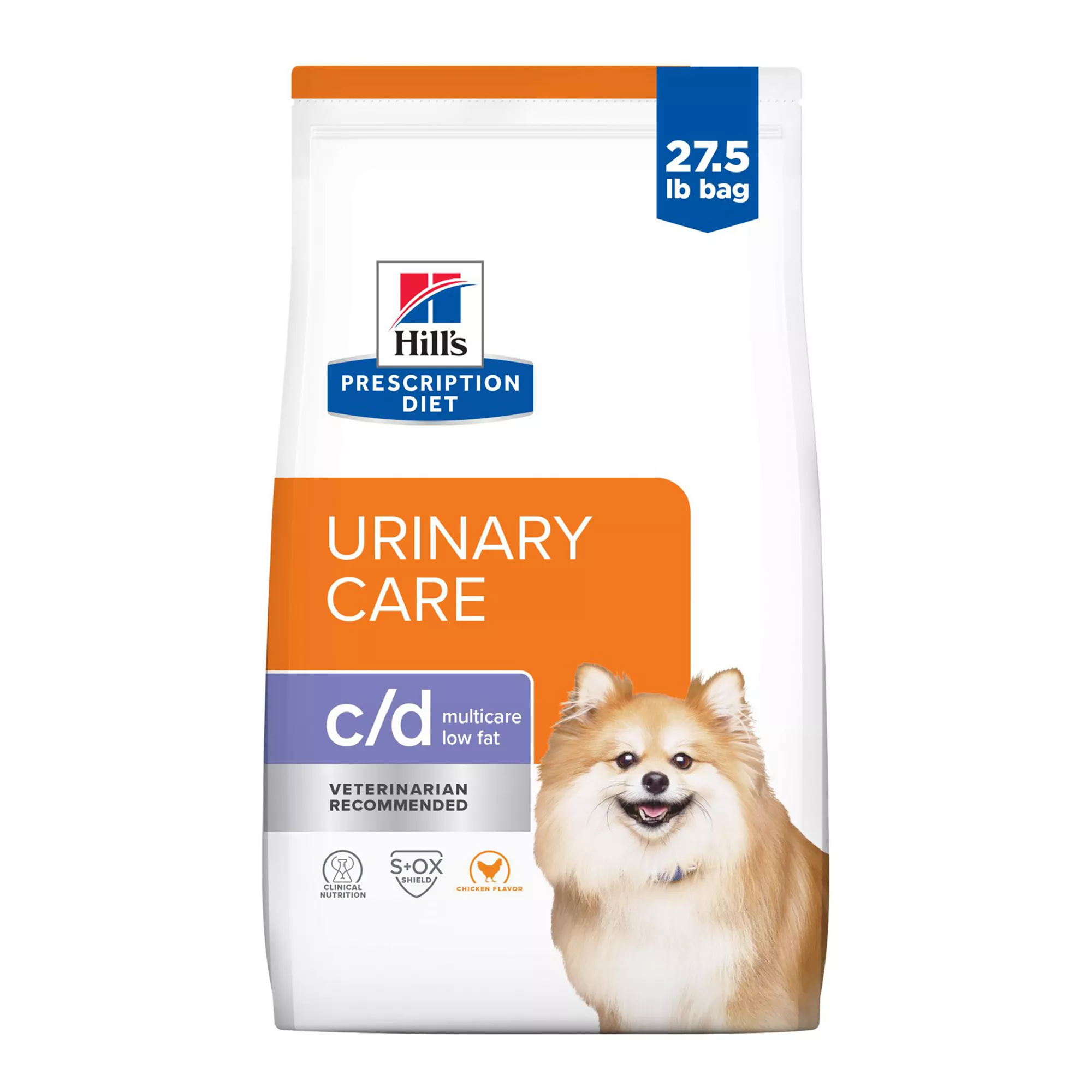 Hill's Prescription Diet c/d Multicare Low Fat Urinary Care Adult Dog Dry Food - Chicken