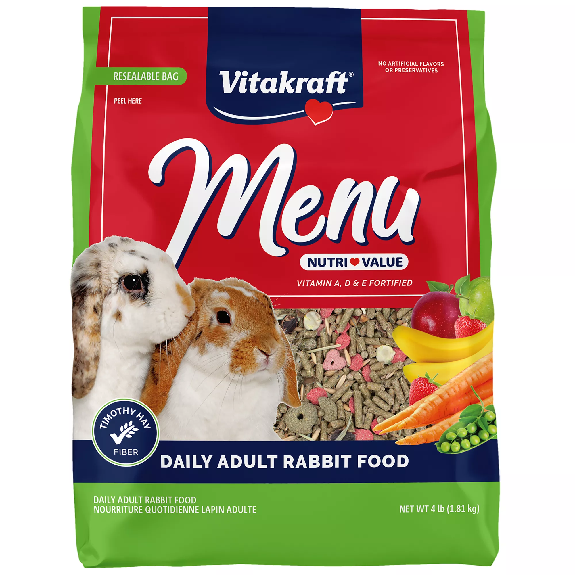 Vitakraft Menu Value Rabbit Food 4 LB