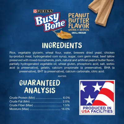 Product Purina Busy Bone Peanut Butter Long Lasting Chew 2 CT 7 OZ