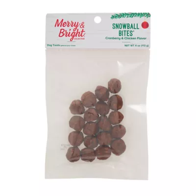 Merry Bright Cranberry Chicken Balls Dog Treats 4 OZ