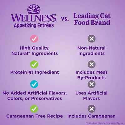 Product Wellness Appetizing Entrees Adult Cat Food - Flaked in Broth, 1.4 oz