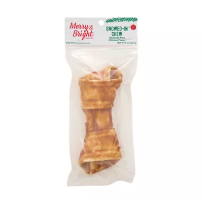 Merry & Bright Rawhide Alternative Chicken Bone 1 Count 8 OZ - Image 3