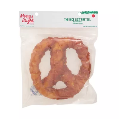 Merry & Bright Rawhide Alternative Pretzel XL 9 Inch 1 Count 22 OZ - Image 3
