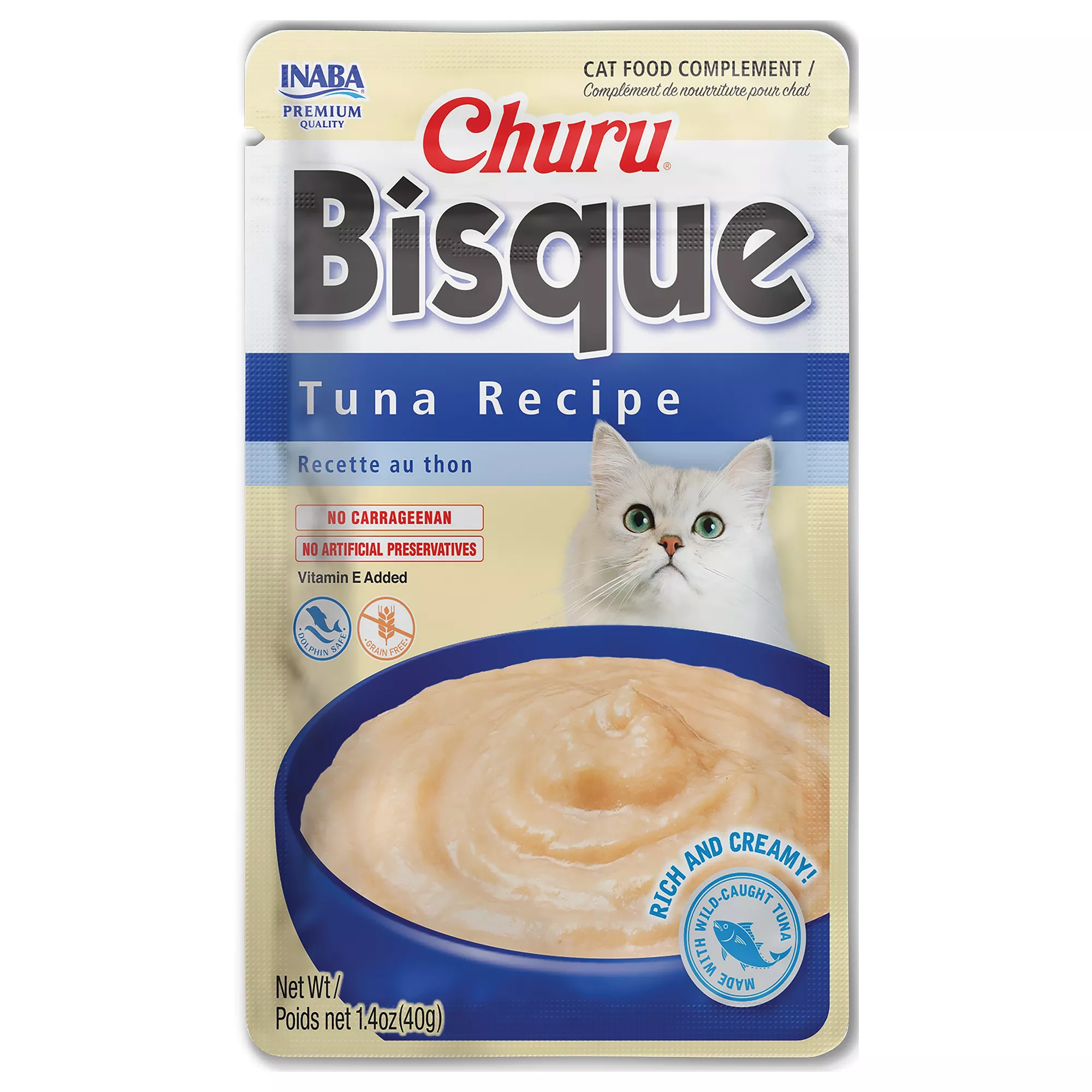 Inaba Churu Bisque Adult Cat Treat - Chicken & Tuna