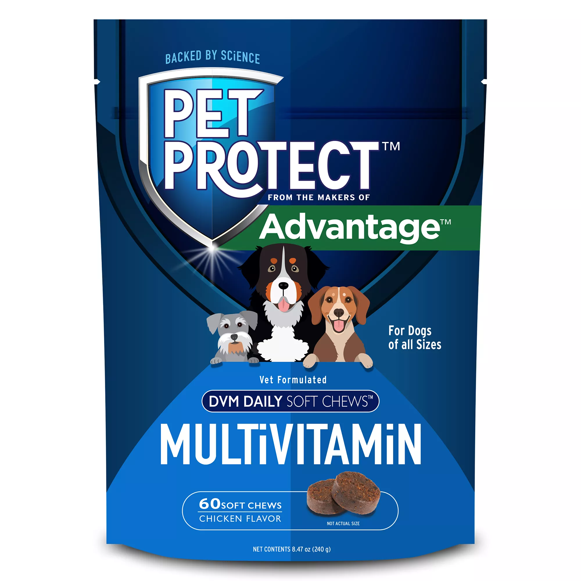 Pet Protect Multivitamin Dog Supplements 60 Count