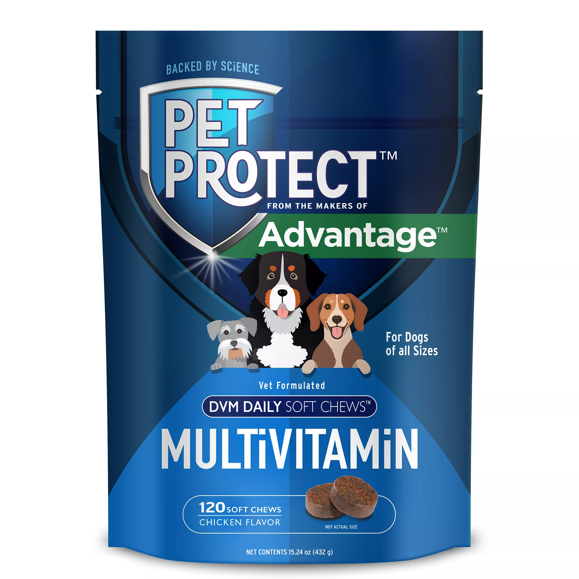 Pet Protect Multivitamin Dog Supplements 120 Count