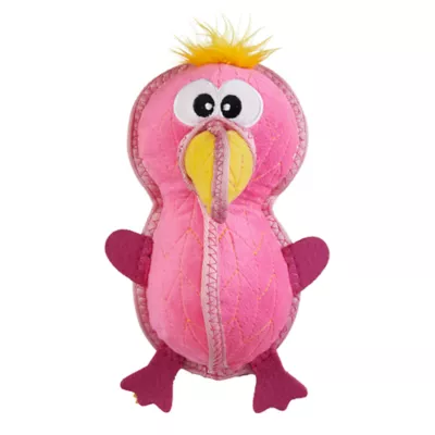 Product Outward Hound Xtreme Seamz Flamingo Squeaky Durable Dog Toy