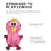 Outward Hound Xtreme Seamz Flamingo Squeaky Durable Dog Toy image thumbnail 3