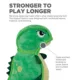 Product Outward Hound Xtreme Seamz Dino Dog Toy