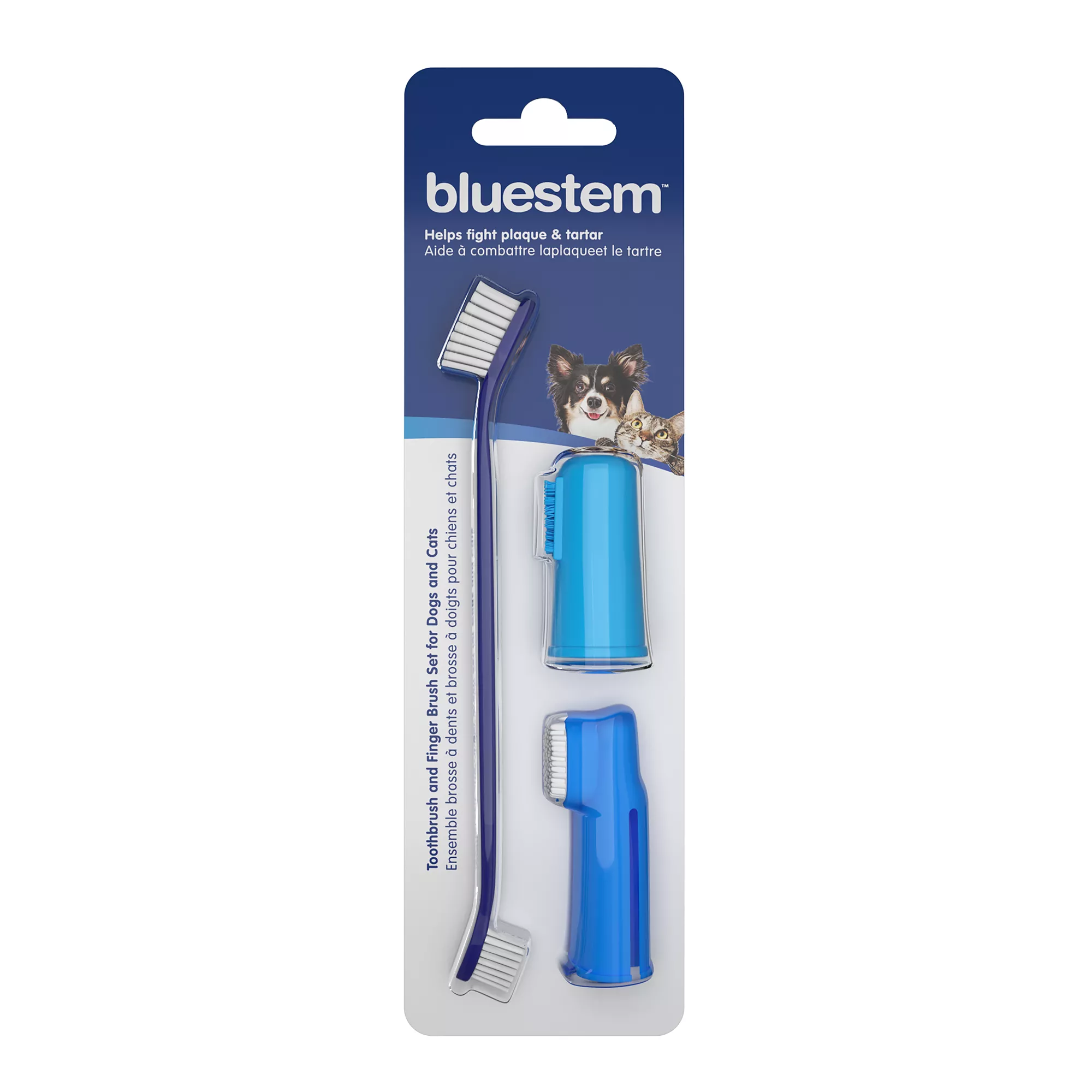 Bluestem Oral Care Toothbrush and Finger Brushes Set