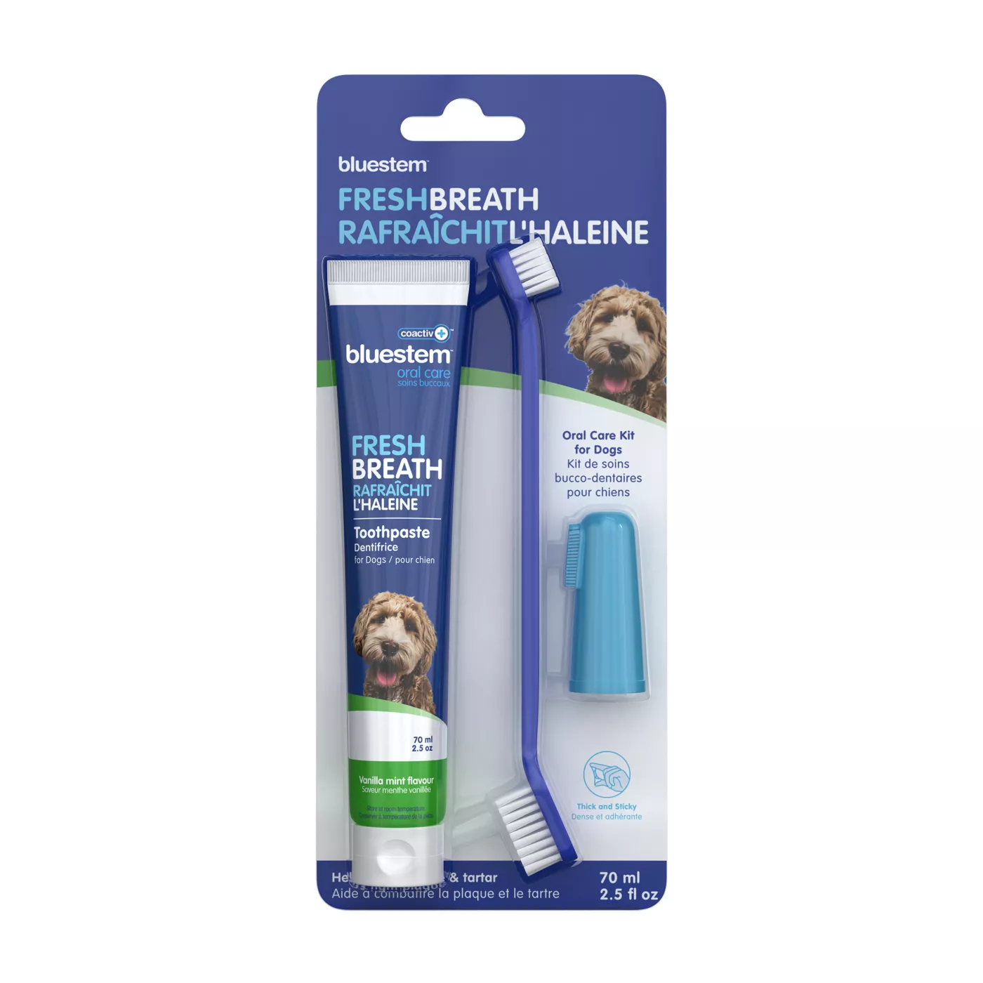 Bluestem Oral Care Kit for Dogs and Cats Chicken Flavour