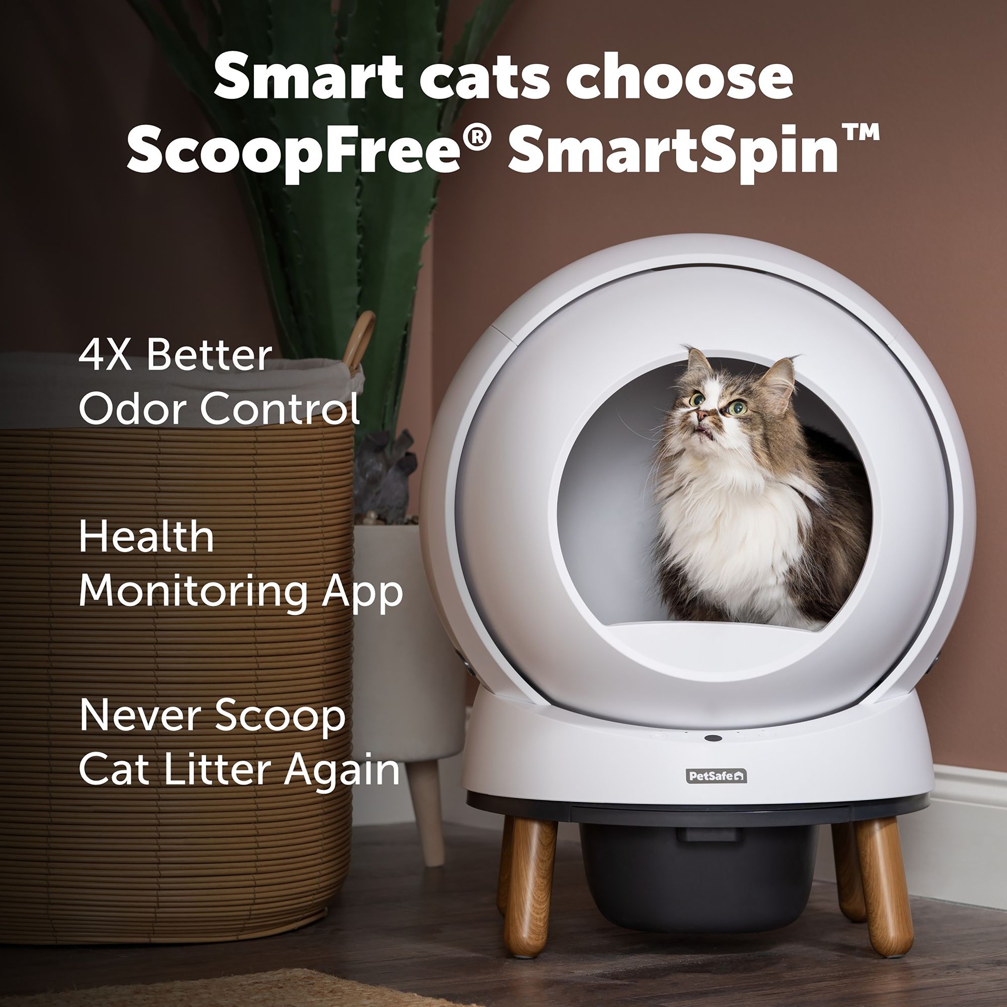 PetSafe® ScoopFree® SmartSpin Automatic Self-Cleaning Litter Box - White - thumbnail 2