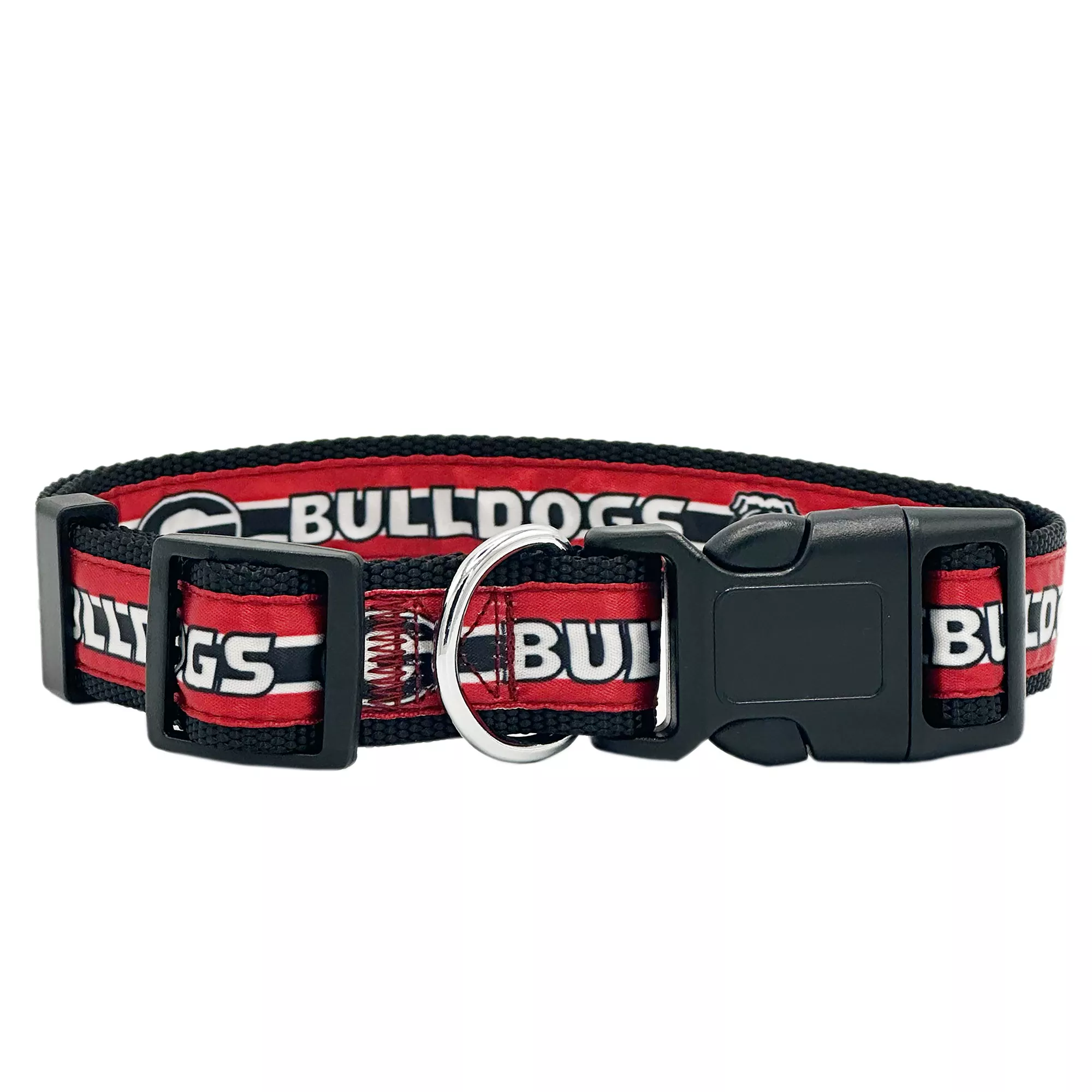 Pets First Georgia Bulldogs Satin Dog Collar